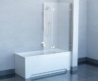 Ravak BVS2-100 vanová zástěna dvoudílná Levá rám chrom výplň Transparent 7ULA0A00Z1.D01000A072